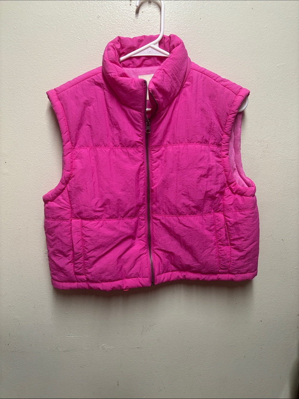 Thread & Supply Crop Vest pink medium nylon